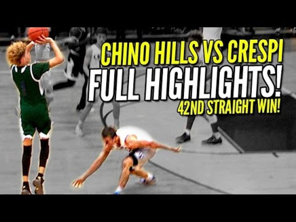 LaMelo Ball Hits Halfcourt Shots Like Layups!! Chino Hills vs Crespi FULL Highlights!