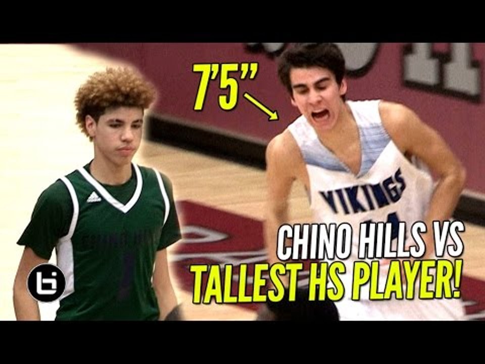 Chino Hills vs TALLEST PLAYER IN HIGH SCHOOL!! Chino Hills vs Pleasant Grove Full Highlights!