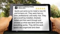 Heating Repair - Apollo Air Conditioning & Heating New Five Star Review