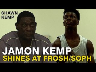 Shawn Kemp's Son Jamon Kemp SHINES at Pangos Frosh/Soph CAMP In Front of His Father