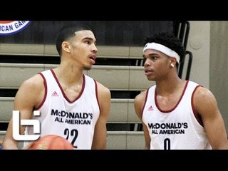 Jayson Tatum, Miles Bridges Impress NBA Scouts at McDonald's All American Practice