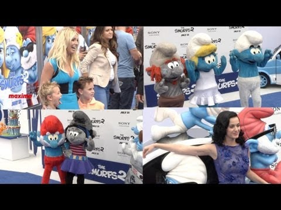 Britney Spears, Katy Perry "The Smurfs 2" Los Angeles Premiere