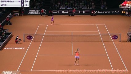 Maria Sharapova vs Roberta Vinci  Highlights Stuttgart 2017