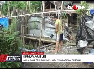 Dalam Tiga Hari, Puluhan Sumur di Kediri Ambles