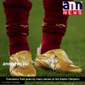 Nike unveils golden boots to  Totti's 25 years at Roma #AnnNewsSports