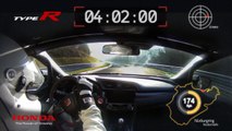 Honda 2017 Type R – VBox Nürburgring lap record footage