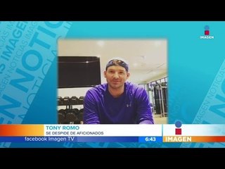 Tony Romo se despide de los Cowboys