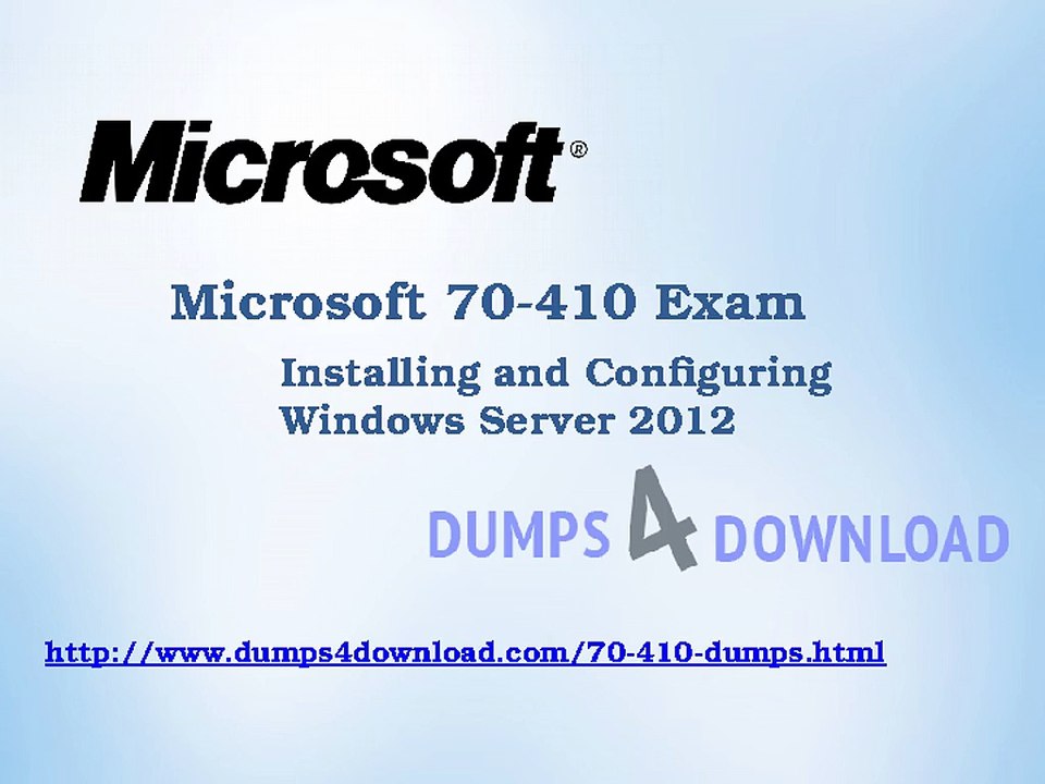 Free Microsoft 70-410 Exam Question - Free 3 Months Updates
