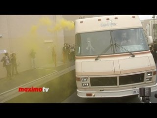 Bryan Cranston, Aaron Paul, Anna Gunn, RJ Mitte "Breaking Bad" Season Finale Premiere  RV Arrivals