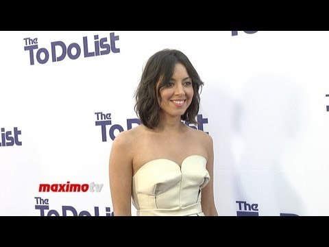 Aubrey Plaza THE TO DO LIST Los Angeles Premiere Purple Carpet Arrivals