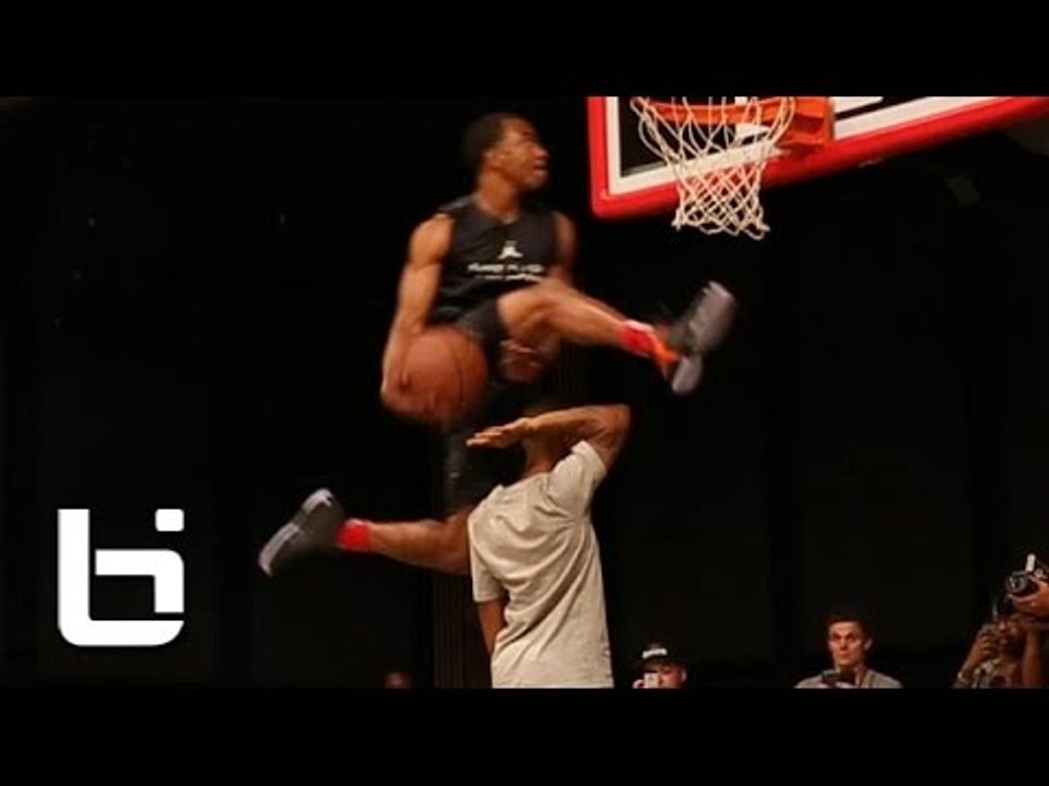 Haneef Munir Dunks Over Bow Wow (Shad Moss) On A Chair At Jordan XX9 Release Event!!