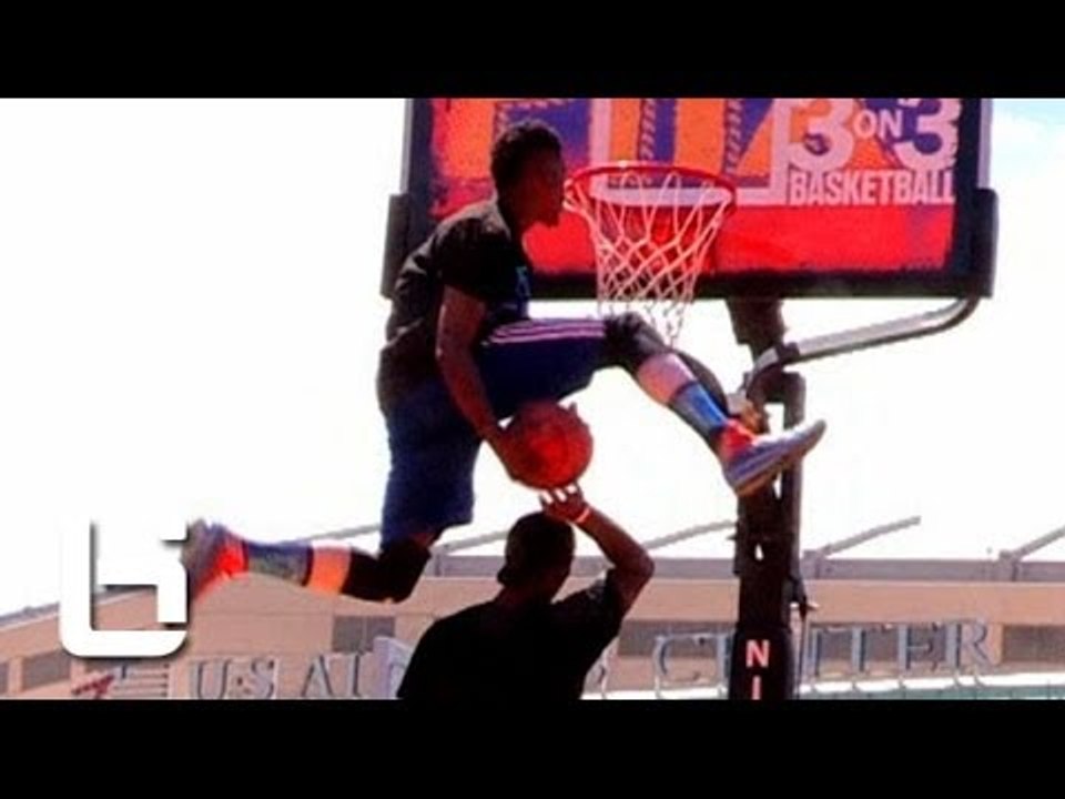 BEST Dunk Contest of 2014! 5'10 Sir Isaac KILLS Reverse Eastbay Over Gorilla!! Phoenix 3 on 3
