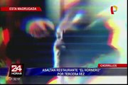 Asaltan restaurante “El Hornero” por tercera vez