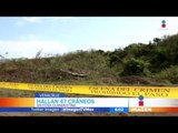 Hallan 47 cráneos en fosas en Veracruz