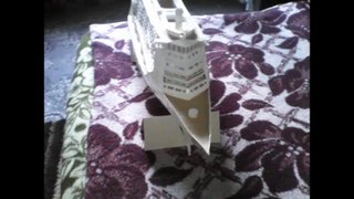 cruise ship made with paper