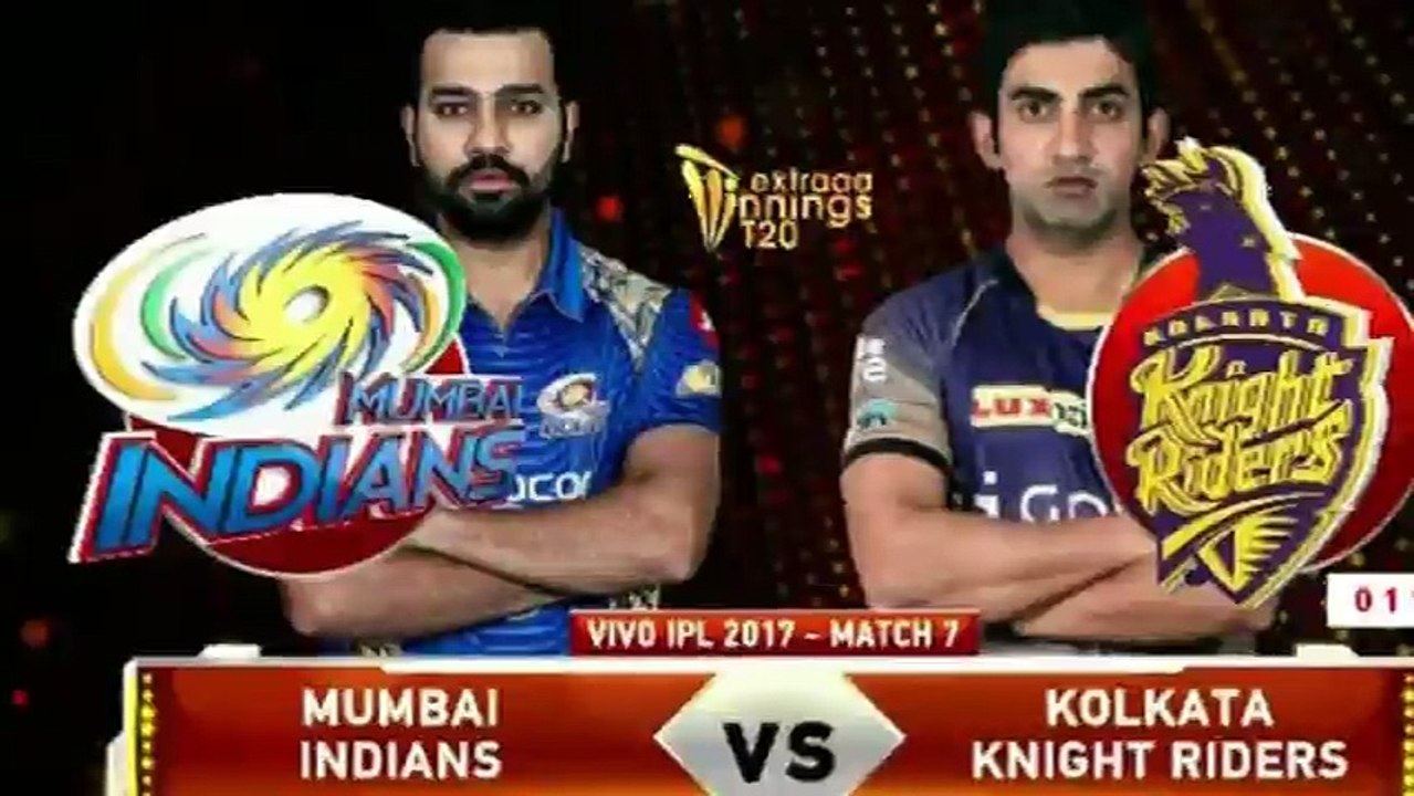 IPL 2017 | 7th Match | MIvKKR Full Highlights | Mumbai Indians vs Kolkata Knight Riders