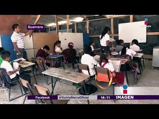 Estudiantes arriesgan su salud en escuela improvisada en Guerrero