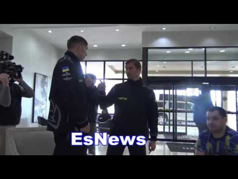Alexsander Usyk Morning Of Weigh In Cant Eat The Food So Play With it EsNews Boxing