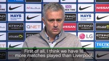 Mourinho laments 'unfair' top four battle with Liverpool