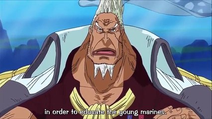 One Piece Commander-in-Chief Kong talks to Sengoku