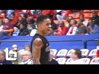 5'10 Keifer Sykes HEAD at Rim Alley Oop Dunk!! 44.5 Inch Vertical on Full Display!