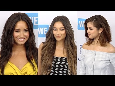2017 WE Day California Selena Gomez, Demi Lovato, Shay Mitchell, Alicia Keys ARRIVALS