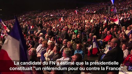A Nice, Le Pen propose de "dompter la mondialisation"