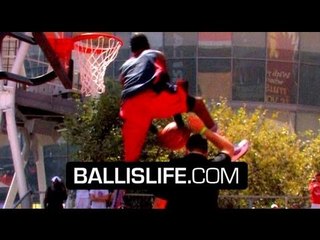 Jus Fly KILLS The Reverse Dunk Over 6'8" Dude & Wins Nike 3 on 3 Dunk Contest!
