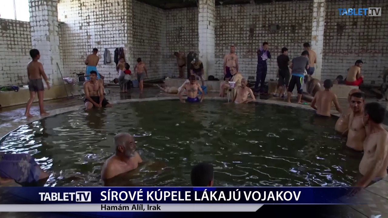 Irackí vojaci vymieňajú bojisko za sírové kúpele