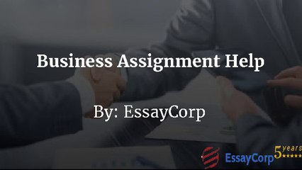 Business Assignment Help