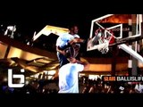 5'10 Young Hollywood Does a Between The Legs Dunk Over 6'10 Blake Griffin!! Jordan Lift Off event