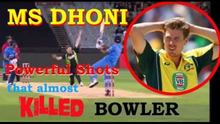 Top 5 MS Dhoni shots that almost killed bowler-Most Powerful Hitting - DailyMotion