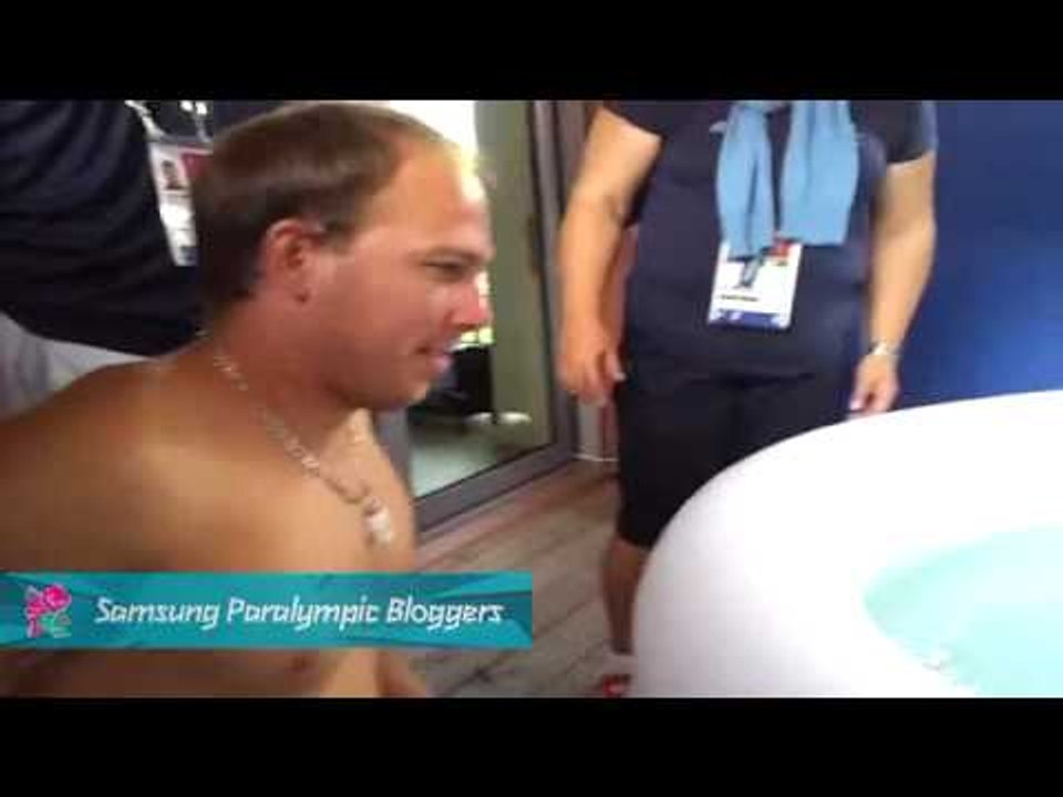 Stephane Houdet - Cold bath, Paralympics 2012