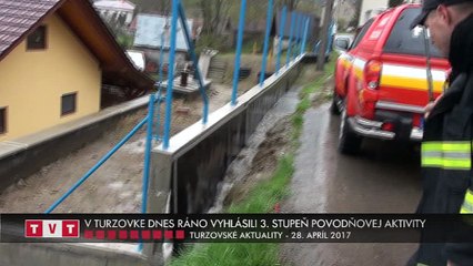 V TURZOVKE DNES RÁNO VYHLÁSILI 3. STUPEŇ POVODŇOVEJ AKTIVITY