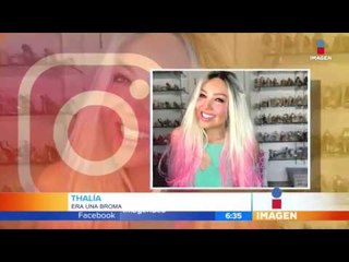 Thalía, ¡todo era broma!