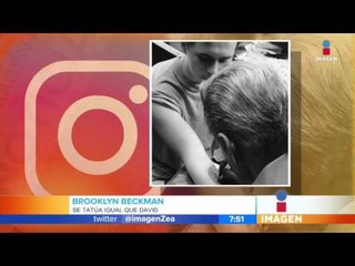 El hijo de David Beckham se hizo un tatuaje igualito