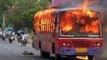 Naxals torch passenger bus in Chattisgarh, passengers unhurt