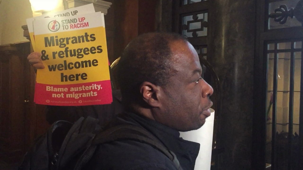 Anti-racism protesters crash Ukip election campaign launch