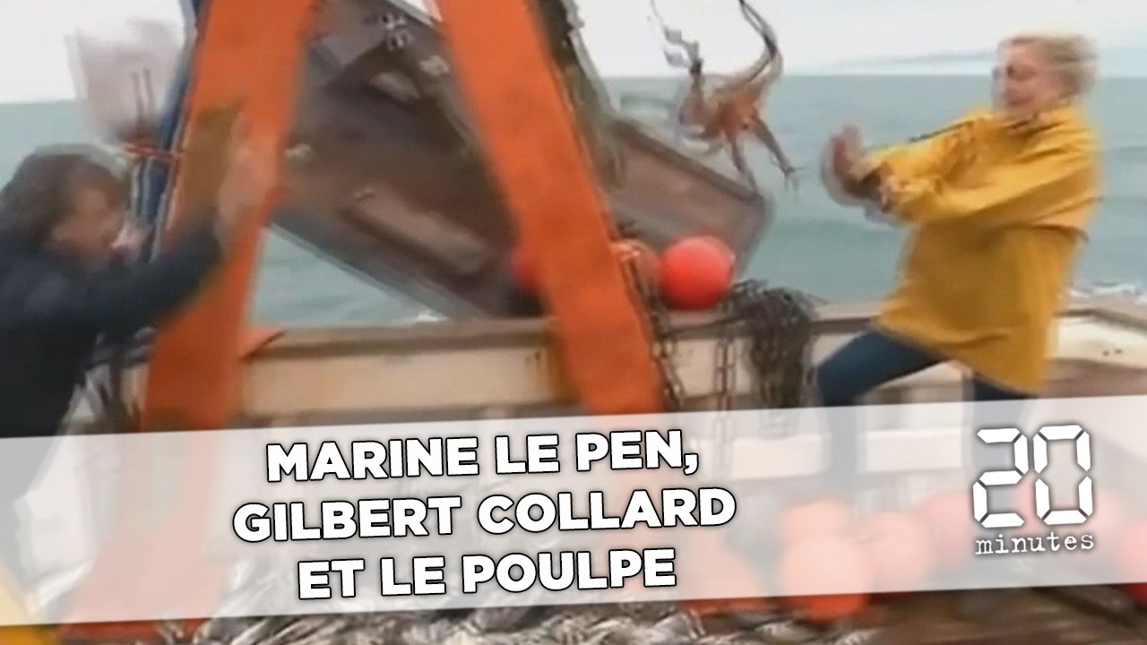 Marine Le Pen, Gilbert Collard et le poulpe