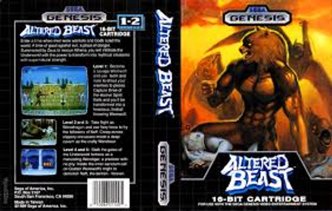 Gameplay Altered Beast(Mega Drive)