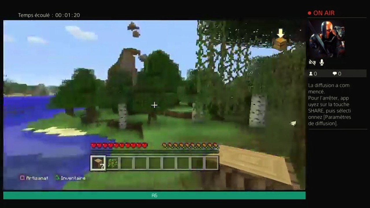 Minecraft survie PS4 QC