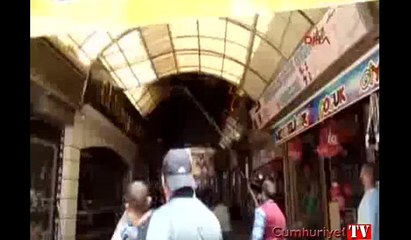 Uzun Çarşı'da yangın çıktı