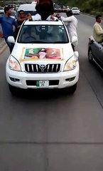 A Huge Caravan Led By Mehr Wajid Azeem From Lahore Enters into Islamabad