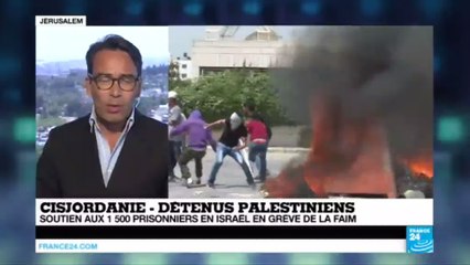 CISJORDANIE - Soutien aux 1500 prisonniers en Israël en grève de la faim