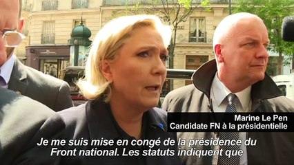 Présidence du FN: Jalkh "très affecté", selon Marine Le Pen