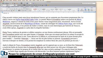 Comment masquer les corrections d'orthographes dans word