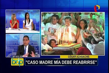 César Azabache: “Caso Madre Mía debe reabrirse”