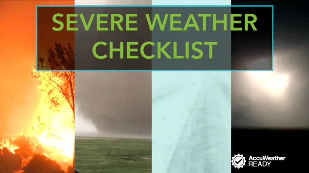 Severe weather preparedness checklist