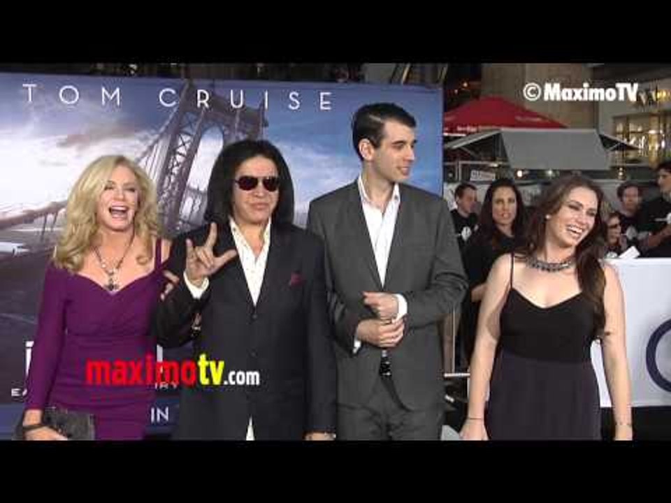 Gene Simmons, Shannon Tweed, Nick and Sophie Simmons "Oblivion" Premiere in Los Angeles