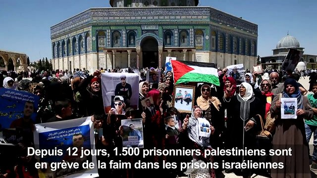 Prisonniers palestiniens: manifestation de soutien à Jérusalem